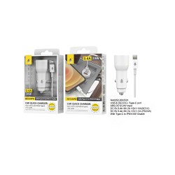 CARREGADOR DE CARRO RÁPIDO ONEPLUS NA0252 BL COM CABO PD DO TIPO C PARA IP 5-12 BRANCO CARREGADOR DE CARRO RÁPIDO ONEPLUS NA0252 BL COM CABO PD DO TIPO C PARA IP 5-12 BRANCO